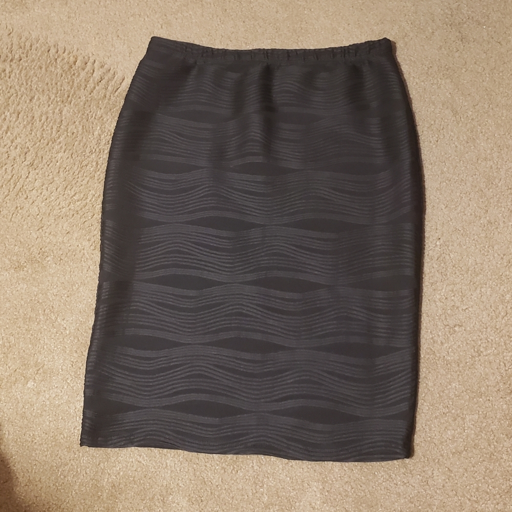 Ashley Blue XL Black Pencil Skirt